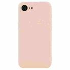 For iPhone 16e Silicone Phone Case with Wrist Strap(Light Pink) - 2