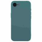 For iPhone 16e Silicone Phone Case with Wrist Strap(Deep Green) - 2