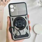 For Samsung Galaxy A05 Armor Rotating Holder MagSafe Phone Case(Grey) - 2