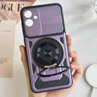For Samsung Galaxy A06 5G / 4G Armor Rotating Holder MagSafe Phone Case(Purple) - 2