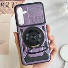 For Samsung Galaxy A26 5G Armor Rotating Holder MagSafe Phone Case(Purple) - 2