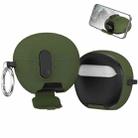 For Huawei FreeClip Mars Earphone Protective Case(Army Green Fluff) - 1