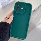 For iPhone 16 Plus Shockproof Frame Frosted Precise Hole TPU Phone Case(Deep Blue) - 1