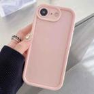 For iPhone SE 2022 / 2020 / 8 / 7 Shockproof Frame Frosted Precise Hole TPU Phone Case(Light Pink) - 1