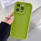 For iPhone SE 2022 / 2020 / 8 / 7 Shockproof Frame Frosted Precise Hole TPU Phone Case(Fluorescent Green) - 1