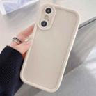 For iPhone X / XS Shockproof Frame Frosted Precise Hole TPU Phone Case(White) - 1