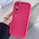 For iPhone XS Max Shockproof Frame Frosted Precise Hole TPU Phone Case(Rose Red) - 1