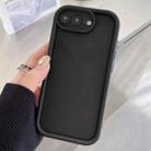 For iPhone 8 Plus / 7 Plus Shockproof Frame Frosted Precise Hole TPU Phone Case(Black) - 1