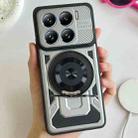 For Xiaomi 15 Armor Rotating Holder MagSafe Phone Case(Grey) - 1
