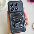 For Xiaomi 14T Armor Rotating Holder MagSafe Phone Case(Blue) - 1