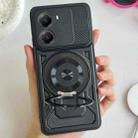 For Xiaomi Poco X7 Pro 5G Armor Rotating Holder MagSafe Phone Case(Black) - 1