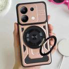 For Redmi Note 13 Pro 4G Global Armor Rotating Holder MagSafe Phone Case(Rose Gold) - 1