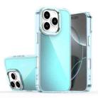 For iPhone 16 Pro Max Plating Gradient Discolor Phone Case(Blue) - 1