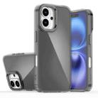 For iPhone 16 Plating Gradient Discolor Phone Case(Black) - 1