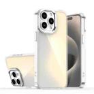 For iPhone 15 Pro Max Plating Gradient Discolor Phone Case(Transparent) - 1