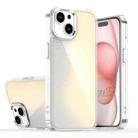 For iPhone 15 Plus Plating Gradient Discolor Phone Case(Transparent) - 1