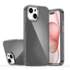 For iPhone 15 Plating Gradient Discolor Phone Case(Black) - 1