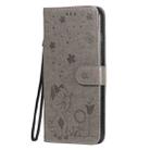 For iPhone 6 Plus Cat Bee Embossing Pattern Shockproof Horizontal Flip Leather Case with Holder & Card Slots & Wallet(Grey) - 2