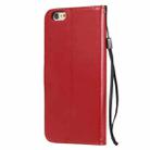 For iPhone 6 Plus Cat Bee Embossing Pattern Shockproof Horizontal Flip Leather Case with Holder & Card Slots & Wallet(Red) - 3