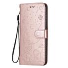 For iPhone 6 Plus Cat Bee Embossing Pattern Shockproof Horizontal Flip Leather Case with Holder & Card Slots & Wallet(Rose Gold) - 2