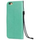 For iPhone 6 Cat Bee Embossing Pattern Shockproof Horizontal Flip Leather Case with Holder & Card Slots & Wallet(Green) - 2