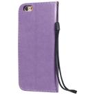 For iPhone 6 Cat Bee Embossing Pattern Shockproof Horizontal Flip Leather Case with Holder & Card Slots & Wallet(Purple) - 3
