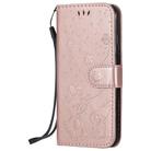 For iPhone 6 Cat Bee Embossing Pattern Shockproof Horizontal Flip Leather Case with Holder & Card Slots & Wallet(Rose Gold) - 2