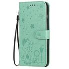 For iPhone 8 Plus / 7 Plus Cat Bee Embossing Pattern Shockproof Horizontal Flip Leather Case with Holder & Card Slots & Wallet(Green) - 2