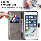 For iPhone 8 Plus / 7 Plus Cat Bee Embossing Pattern Shockproof Horizontal Flip Leather Case with Holder & Card Slots & Wallet(Grey) - 3
