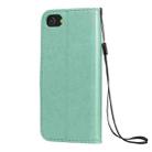 For iPhone SE 2022 / SE 2020 / 8 / 7 Cat Bee Embossing Pattern Shockproof Horizontal Flip Leather Case with Holder & Card Slots & Wallet(Green) - 3