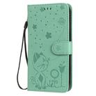 For iPhone 11 Cat Bee Embossing Pattern Shockproof Horizontal Flip Leather Case with Holder & Card Slots & Wallet(Green) - 2