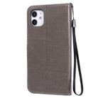 For iPhone 11 Cat Bee Embossing Pattern Shockproof Horizontal Flip Leather Case with Holder & Card Slots & Wallet(Grey) - 3