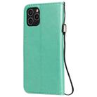 For iPhone 11 Pro Cat Bee Embossing Pattern Shockproof Horizontal Flip Leather Case with Holder & Card Slots & Wallet(Green) - 3