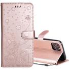 For iPhone 11 Pro Cat Bee Embossing Pattern Shockproof Horizontal Flip Leather Case with Holder & Card Slots & Wallet(Rose Gold) - 1