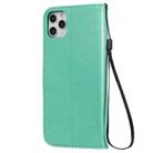 For iPhone 11 Pro Max Cat Bee Embossing Pattern Shockproof Horizontal Flip Leather Case with Holder & Card Slots & Wallet(Green) - 3