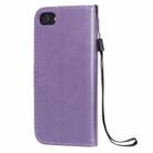For iPhone 11 Pro Max Cat Bee Embossing Pattern Shockproof Horizontal Flip Leather Case with Holder & Card Slots & Wallet(Purple) - 3
