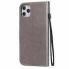 For iPhone 11 Pro Max Cat Bee Embossing Pattern Shockproof Horizontal Flip Leather Case with Holder & Card Slots & Wallet(Grey) - 3