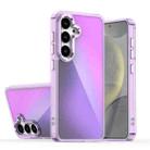 For Samsung Galaxy S24 5G Plating Gradient Discolor Phone Case(Purple) - 1