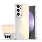 For Samsung Galaxy S24 FE 5G Plating Gradient Discolor Phone Case(Transparent) - 1