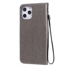 For iPhone 12 Pro Max Cat Bee Embossing Pattern Shockproof Horizontal Flip Leather Case with Holder & Card Slots & Wallet(Grey) - 3