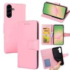 For Samsung Galaxy A56 5G Crystal Texture Leather Phone Case(Pink) - 1