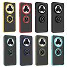 For Realme 14 Pro+ Q Shadow 1 Series TPU Hybrid PC Phone Case with Ring(Black+Red) - 2