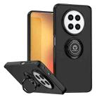 For Realme 12 5G Global Q Shadow 1 Series TPU + PC Phone Case with Ring(Black+Black) - 1