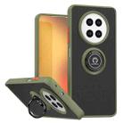 For Realme 12 5G Global Q Shadow 1 Series TPU + PC Phone Case with Ring(Army Green) - 1