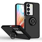 For Realme C75 4G / 14x Global Q Shadow 1 Series TPU + PC Phone Case with Ring(Black+Red) - 1