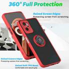 For Realme 9i 4G / OPPO A36 Q Shadow 1 Series TPU + PC Phone Case with Ring(Black+Black) - 2