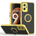 For Realme 9i 4G / OPPO A36 Q Shadow 1 Series TPU + PC Phone Case with Ring(Yellow) - 1