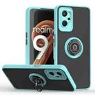 For Realme 9i 4G / OPPO A36 Q Shadow 1 Series TPU + PC Phone Case with Ring(Sky Blue) - 1