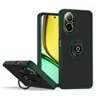 For Realme C67 4G Q Shadow 1 Series TPU + PC Phone Case with Ring(Dark Green) - 1