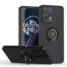 For Realme 9 Pro+ Q Shadow 1 Series TPU + PC Phone Case with Ring(Black+Red) - 1